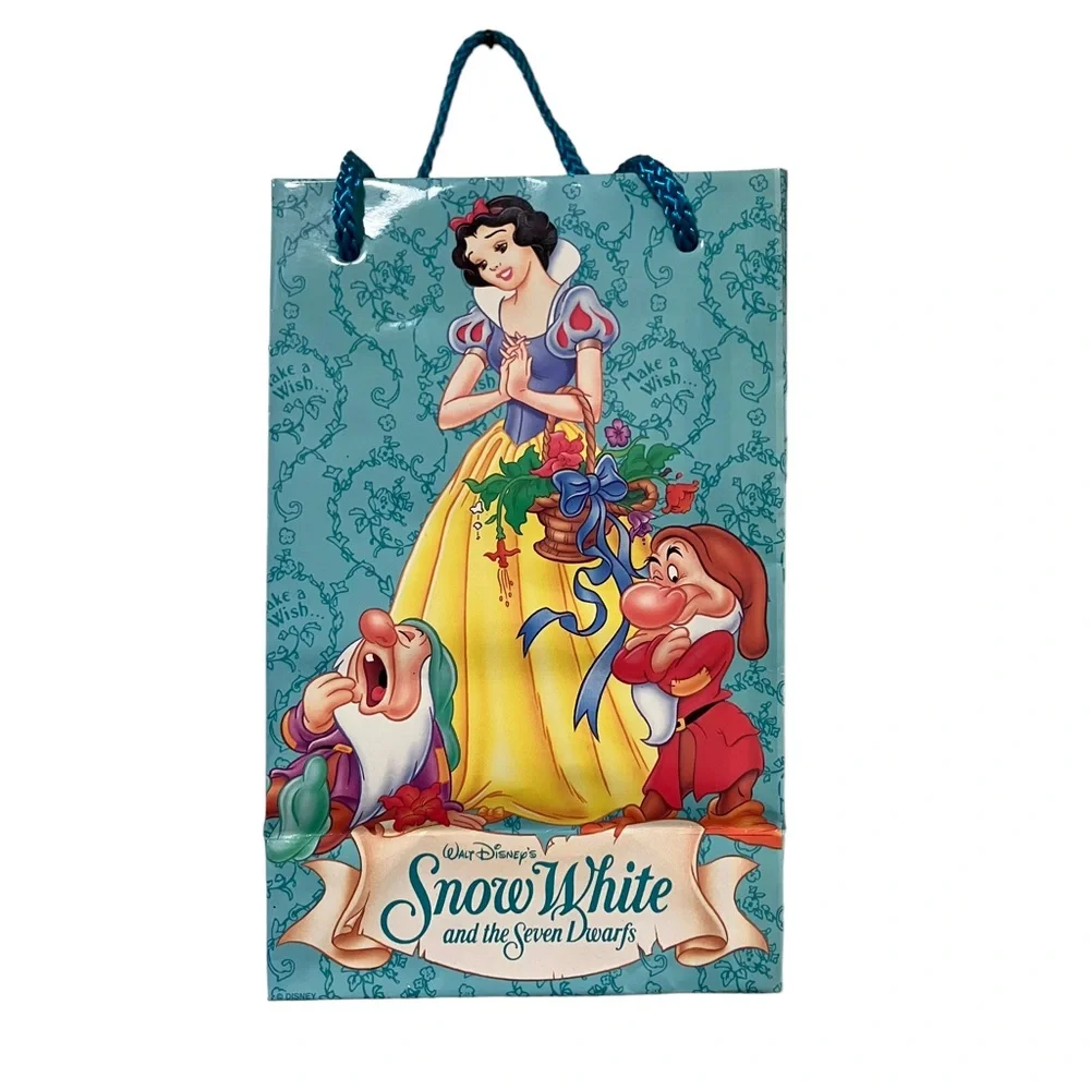 Vintage Disney Snow White & The Seven Dwarfs Gibson Greetings Gift Bag